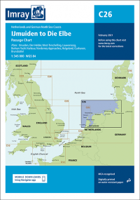 Imray Chart C26 IJmuiden to Die Elbe