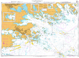 843 - Sweden East Coast Oxelosund and Nykoping with Approaches