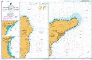 1858 - North Atlantic Ocean Isla Canarias Apps. to S. Cruz de Tenerife- Puerto de San Sebastian de la Gomera- San Cruz de la Palma and Apps.