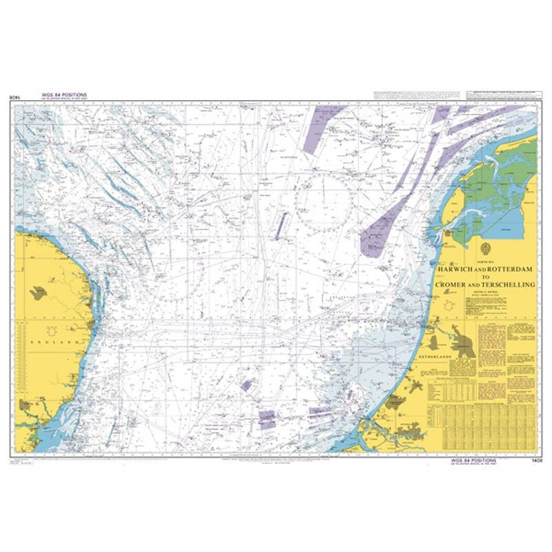 1408 - North Sea Harwich and Rotterdam to Cromer and Terschelling