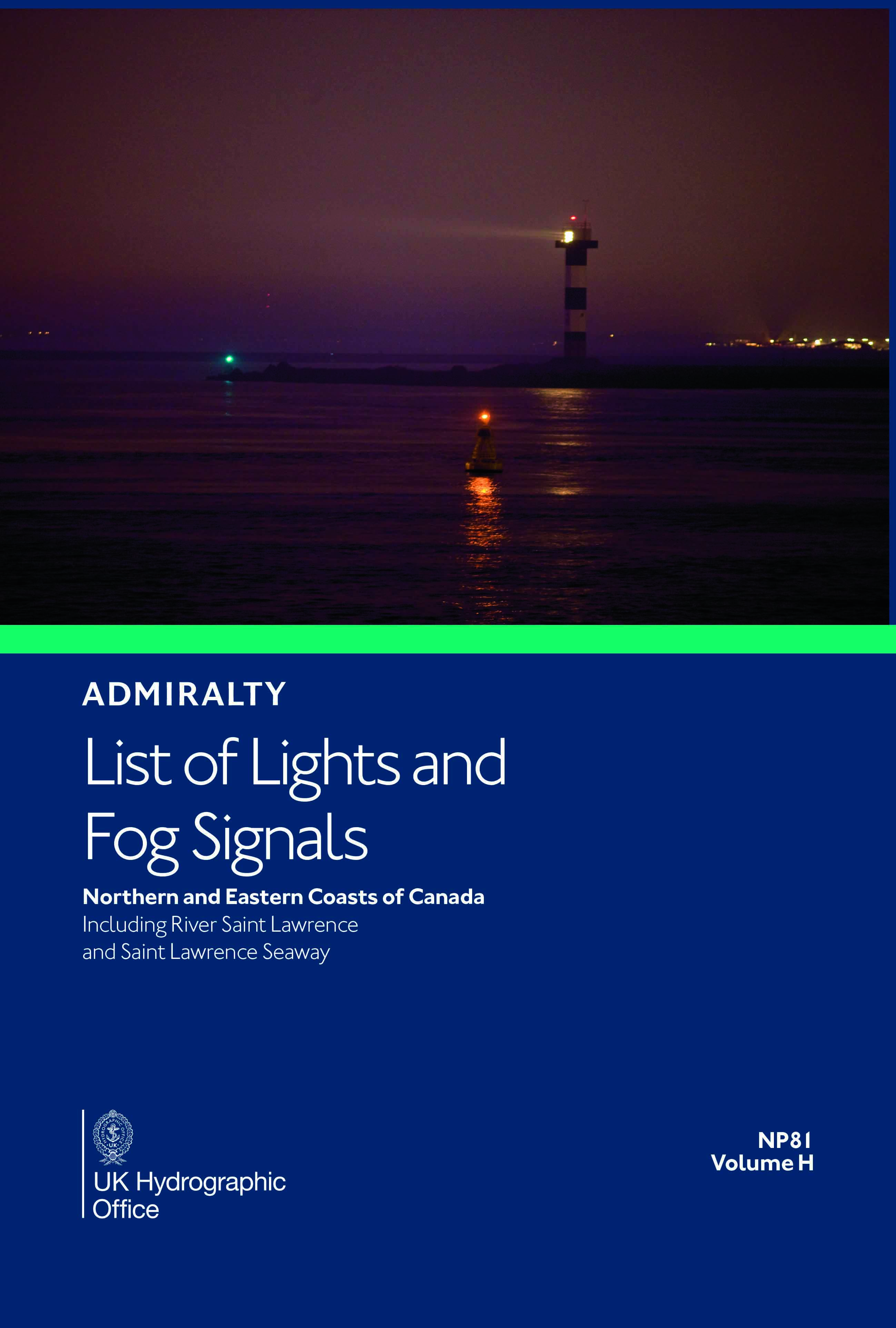 NP81 List of Lights &amp; Fog Signals Vol H