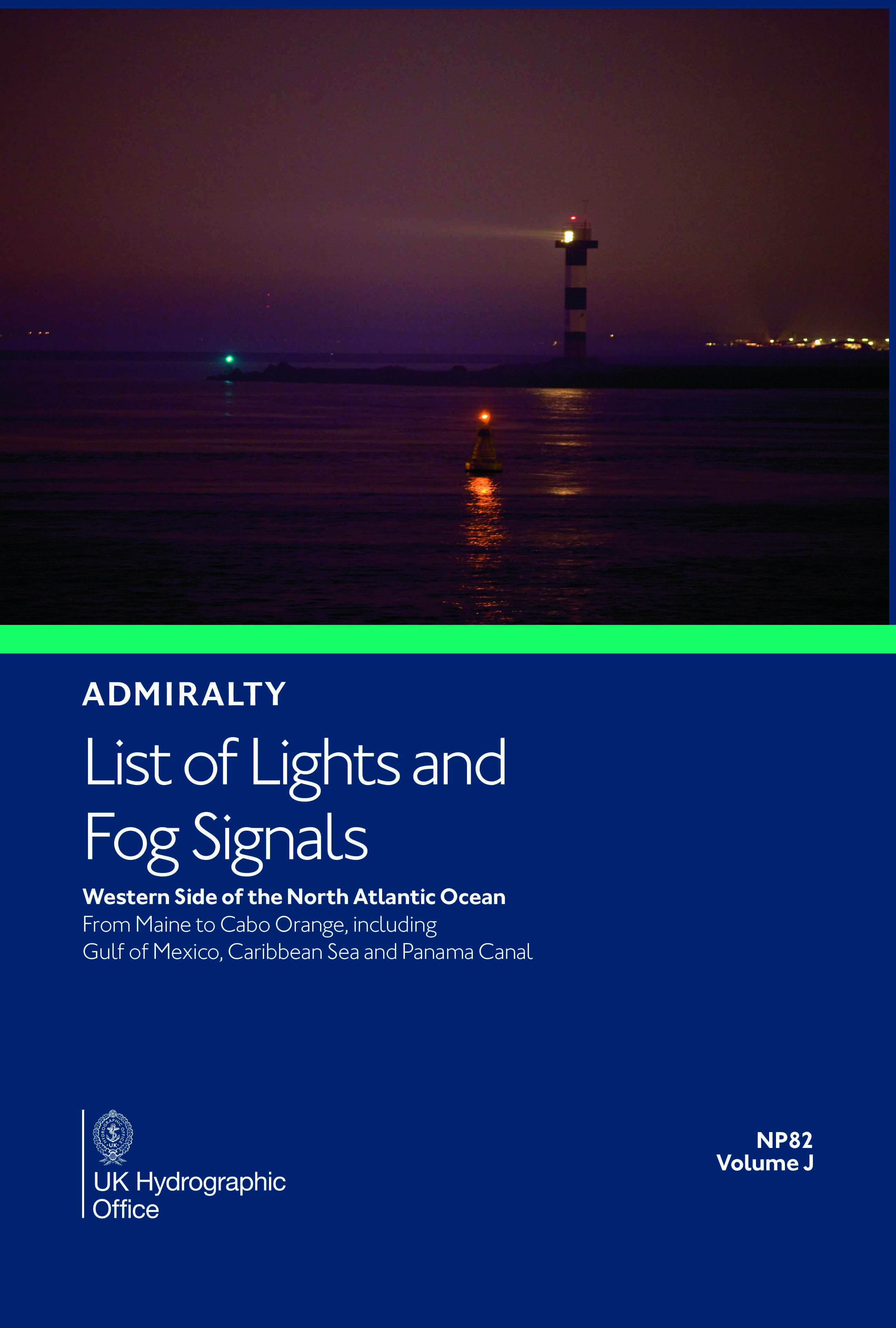 NP82 List of Lights &amp; Fog Signals Vol J