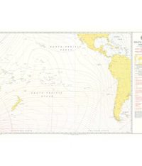 5399 – Admiralty Magnetic Variation Chart South Pacific Ocean