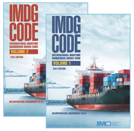 IMDG Code 2024 Edition (inc Amdt 42-24) Book (2 Vols) – PRE ORDERS ONLY DUE NOVEMBER 2024