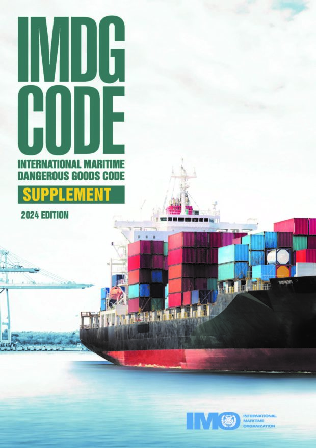 IMDG Code Supplement 2024 – PRE ORDERS ONLY DUE NOVEMBER 2024